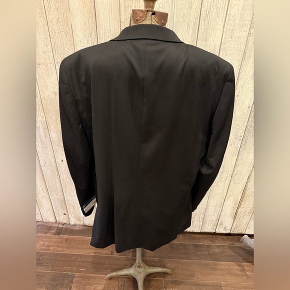 Stafford Classic Fit, Travel Stretch Black Men's Sport Coat - Picture 10 of 11